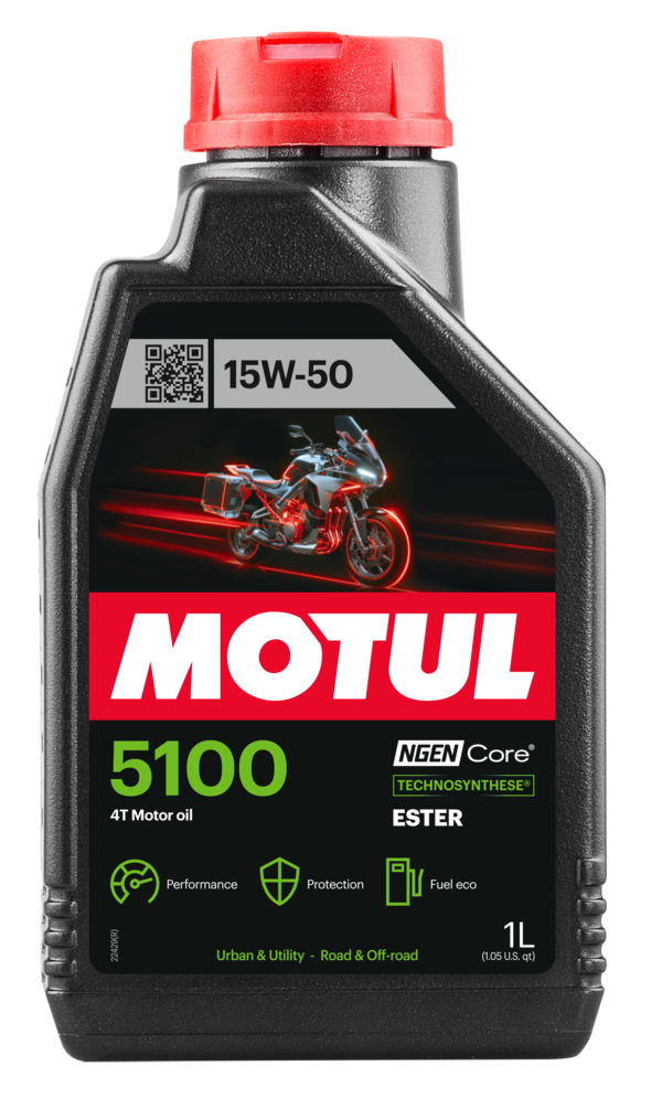 MOTUL 5100 4T 15W-50 オイル 1L×4本 MOTUL 5100 15W-50 4T - Motul